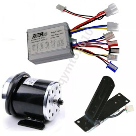 Unbranded 24V 500w Brush Electric Motor & Controller & Pedal E Bike Scooter ATV Go kart