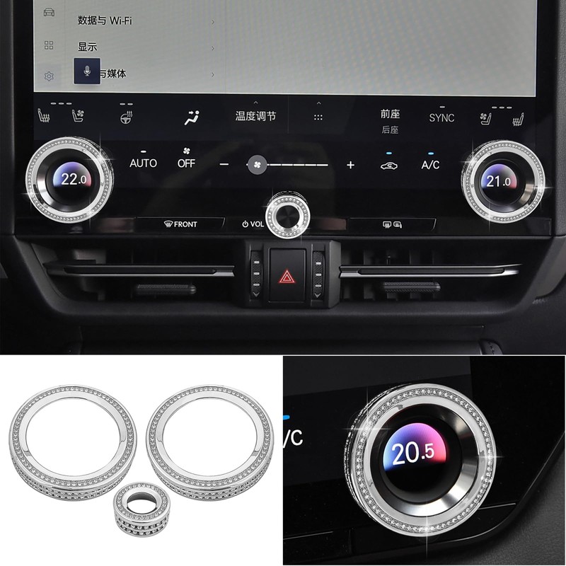 HHLOU Air Conditioning Knob Cover Fit for Lexus NX RX