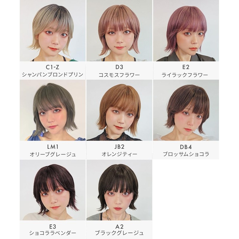 AQUADOLL wg356A2 Wig, Bob, Outside Flap, Side Bang, Inner Color,