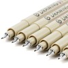 Extra Fine Point Writing Pens: 6 Black Ultra Thin 0.25mm
