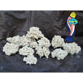 KP Aquatics 45 lbs of  Dry Aragonite Porous Reef Rock for Aquariums, Live Rock