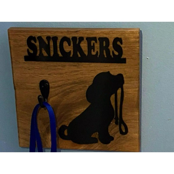 mirror mania Personalized Wooden Dog Walks Leash Hangers Custom Holder