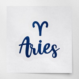 ANGDEST CLUB Decal Stickers of Aries (Navy Blue) Premium Waterproof Vinyl Decal Stickers for Laptop Phone Accessory Helmet Car Window Mug Tuber Cup Door Wall Decoration ANDSKUSe78524AB070722