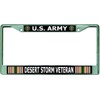 U.S. Army Desert Storm Veteran Chrome License Plate Frame