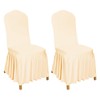 DREAMANIA 2pcs Chair Covers Stretch Parsons Skirt, Durable Washable Universal