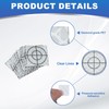 PATIKIL Survey Reflector Sheets 30x30mm, 12 Pcs Self-Adhesive Reflective Target