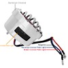 FATECIM Motorcycle Custom Oval-shaped LED Tail Light Cat Eye Rear