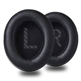 Letsactiv Professional Replacement Earpads for Letsactiv Wireless Headphones for TV, Soft Protein Leather, Noise Cancelling Memory Foam, Black ONLY for M98, M98A and M98B Headphones