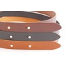 Oopsmark Buckless Leather Waist Belt - Brown