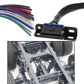 The Lord of the Tools 12 Inch Female 16 Pin OBD2 Hidden Dash Connector or Other Connection DIY Multiple Cables J1962F