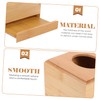 Zerodeko Wooden Square Tissue Box Elegant Roll Paper Dispenser for