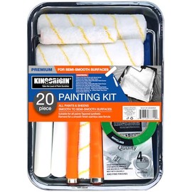 Kingorigin-Paint Tray Kit, 20 Pcs Roller Set, 9-inch Paint Roller, 6-inch Roller, Paint Kit for House Painting, Tray Liners, Roller Frame, Paint Roller Set