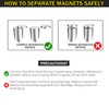 8x3mm N52 Magnets, 30 Pcs Premium Small Round Magnets for