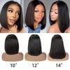 Yijimei Bob Wig Human Hair 13x4 Lace Frontal Wig Short