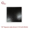 Cakebon Cake Boards Square - Sturdy 1/2 Inch Thick Drums