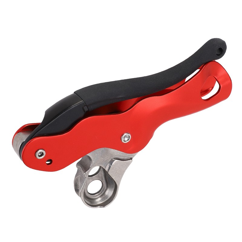 Aluminum Magnalium Alloy Self‑Braking Stop Descender for 10‑12mm Rope Climbing
