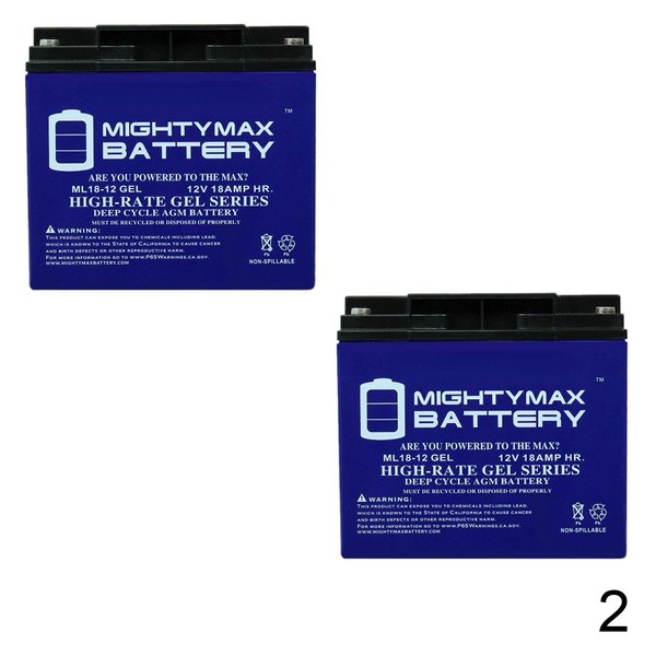 Mighty Max Battery 12V 18AH Gel Battery Replaces Golden LiteRider GL110 /GL140-2 Pack Brand Product