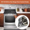 Upgraded W11101439 5 Pack Oven Range Burner Knobs, Surface Burner