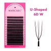 Extensiones De Pestañas Masscaku U Shape 6d Uu Mix