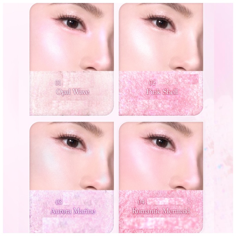 DASIQUE Shine Glowy Highlighter Palette 5.5g [Twinkle Mermaid Collection]