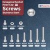 Kozelo 360pcs M2.5 Socket Head Cap Screws Bolts Nuts Assortment
