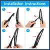 INFINAUTO Rear Windshield Wiper Blade Arm Set for Lexus CT200h