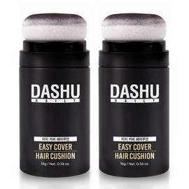 Dashu Daily Anti Hair Loss Hair Cushion Black Chae 16g, Natural Brown, 2 Pieces / 다슈 데일리 안티 헤어로스 헤어쿠션 흑채 16g, 내츄럴 브라운, 2개