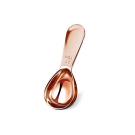 Rose Gold Coffee Scoop for Ground Coffee 1 Tablespoon Stainless Steel Short Handle Measuring Coffee Spoon Bean Tea Sugar Flour Liquid