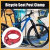Partuto 34.9mm Aluminium Alloy Bike Seat Post Clamp Seat Post