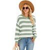 OULESIS Womens 2025 Fall Sweaters Long Sleeve Chunky Knit Pullover