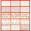 1/3, 1/2, 3/4, 1, 2 Inch Letter Stencils for Painting,
