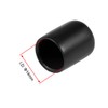 sourcing map 20pcs Rubber End Caps 14mm ID Vinyl Round