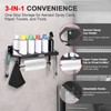 SKYJDM 10 Aerosol Spray Can Holder with Paper Towel Holder