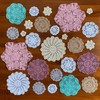 kilofly 26 pcs Cotton Crochet Doilies 1.8"-7.9" Handmade White Beige