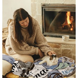 Raccoon Gifts for Women/Men, Cute Raccoon Gift for Boys/Girls, Birthday Raccoon Decor/Stuff for Friends/Families, Soft Throw Blanket 50" x 60"