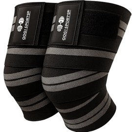 Rodilleras de compresión elásticas para entrenamiento, gym, fitness y levantamiento de pesas | Bandas deportivas con soporte y ajuste firme para hombr