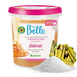 DEPIL BELLA Brazilian Sugar Wax, Hair Removal Wax for Personal & Professional Use, Organic, Natural, Vegan, Washable, All Skin Types - 2.87lbs