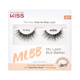 KISS My Lash But Better, So Real 12 mm, Includes 1 Pair Of Lash, Reusable Strip Lashes, Glue-On