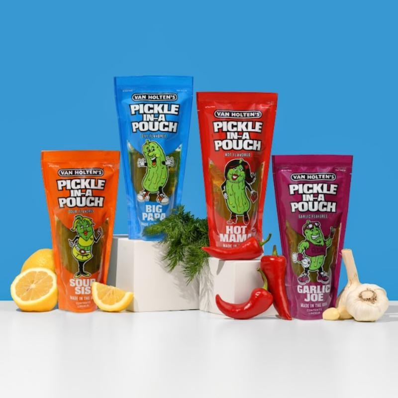 Van Holten's Pickles - Variety Pickle-In-A-Pouch Sampler - 8 Pack