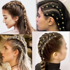 Tyqour 20pcs Small Flower Hair Clips for Girls, Gold Mini Floral Claw Clips Perfect for Fancy Hairstyles