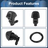 INFINAUTO Windshield Washer Nozzle Front Windshield Spray Nozzles Wiper Spray