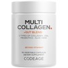 Codeage Multi Collagen + Gut Blend Supplement - Digestive Probiotics,