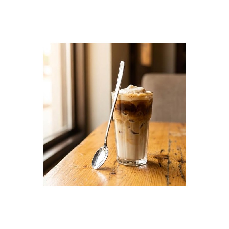 Cuchara de té helado de mango largo, Cuchara de helado