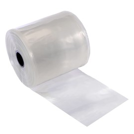 RESILIA Lay Flat Poly Tubing - Food-Grade Polyethylene, Custom Poly Bag Packaging Solution, 12 Inches x 500 Feet, 6-Mil Thickness, 1 Roll, Made in the USA