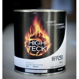 HIGH TECK HFP 250 GM 8555 EBONY BLACK BASECOAT AUTO PAINT QUART SIZE!