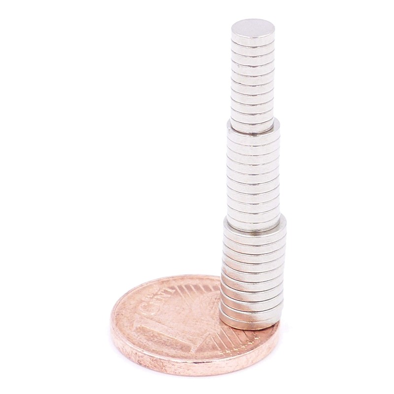Brudazon 45 Mini Disc Magnets Set 4 x 1 mm