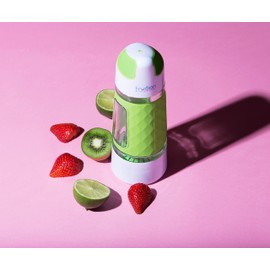 Fruit Infuser Water Bottle by Fruition - Instant Infusion Basket for Fruit and Tea - Durable, Leak Proof, 20oz Capacity, BPA Free - Green