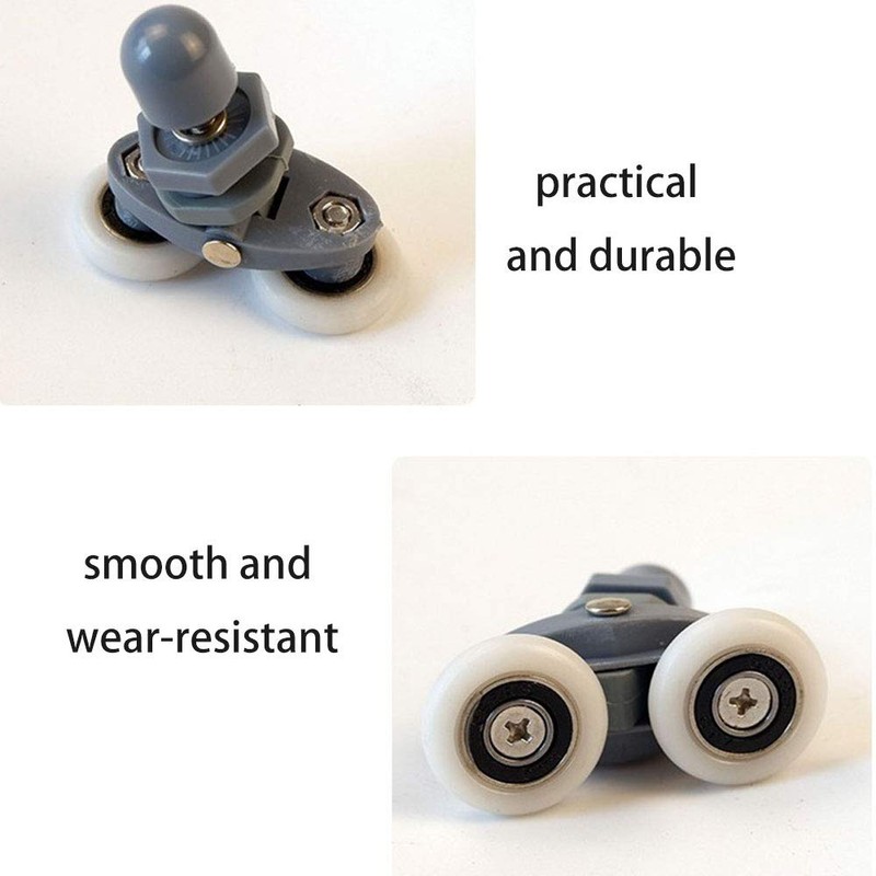 2/4 Pieces Shower Door Wheels Shower Cubicle Roller Runner 18