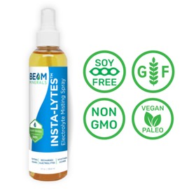 BEAM MINERALS Insta-Lytes | Cramp-Relief Electrolyte Misting Spray | Natural Liquid Electrolytes | Micronutrients Supplement for Cramping, Muscle Aches, and Rash Relief | 8 fl Oz