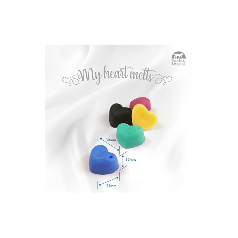 Fluffy Towels Wax Melts: 16 pcs Heart Shaped Melts Scented
